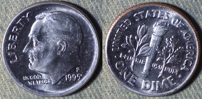 Error : 1995P Dime Broadstruck IREC1515