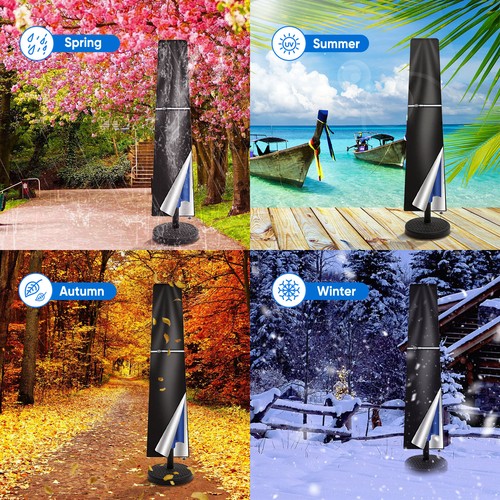 190cm Height Parasol Banana Umbrella Cover Waterproof For Outdoor Garden Patio - Picture 7 of 12