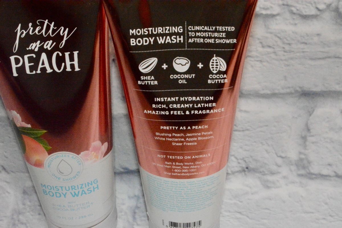 2 BATH & BODY WORKS PRETTY AS A PEACH MOISTURIZING BODY WASH SOAP
