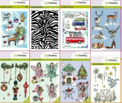 Clear Stamps A6 Fee Weihnachtskugeln Nussknacker Tiere Schneemann Tiger