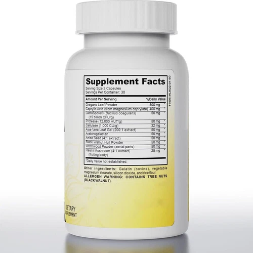 Candida Cleanse 60 Kapseln - Darm- & Darmunterstützung, natürliche Kräuter für den Darm - Bild 10 von 10