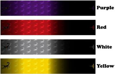 White Water Archery Tiled Scorpion Black Fade 2 Arrow Wraps 15 Pc Pack