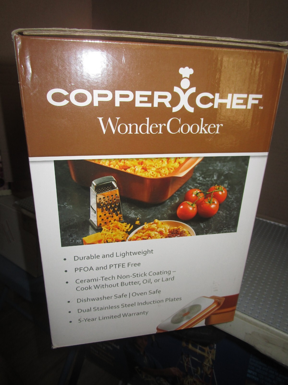 COPPER CHEF WONDER COOKER BROWN 14 IN 1 MULTI USE SET3 PIECE10.5 QT
