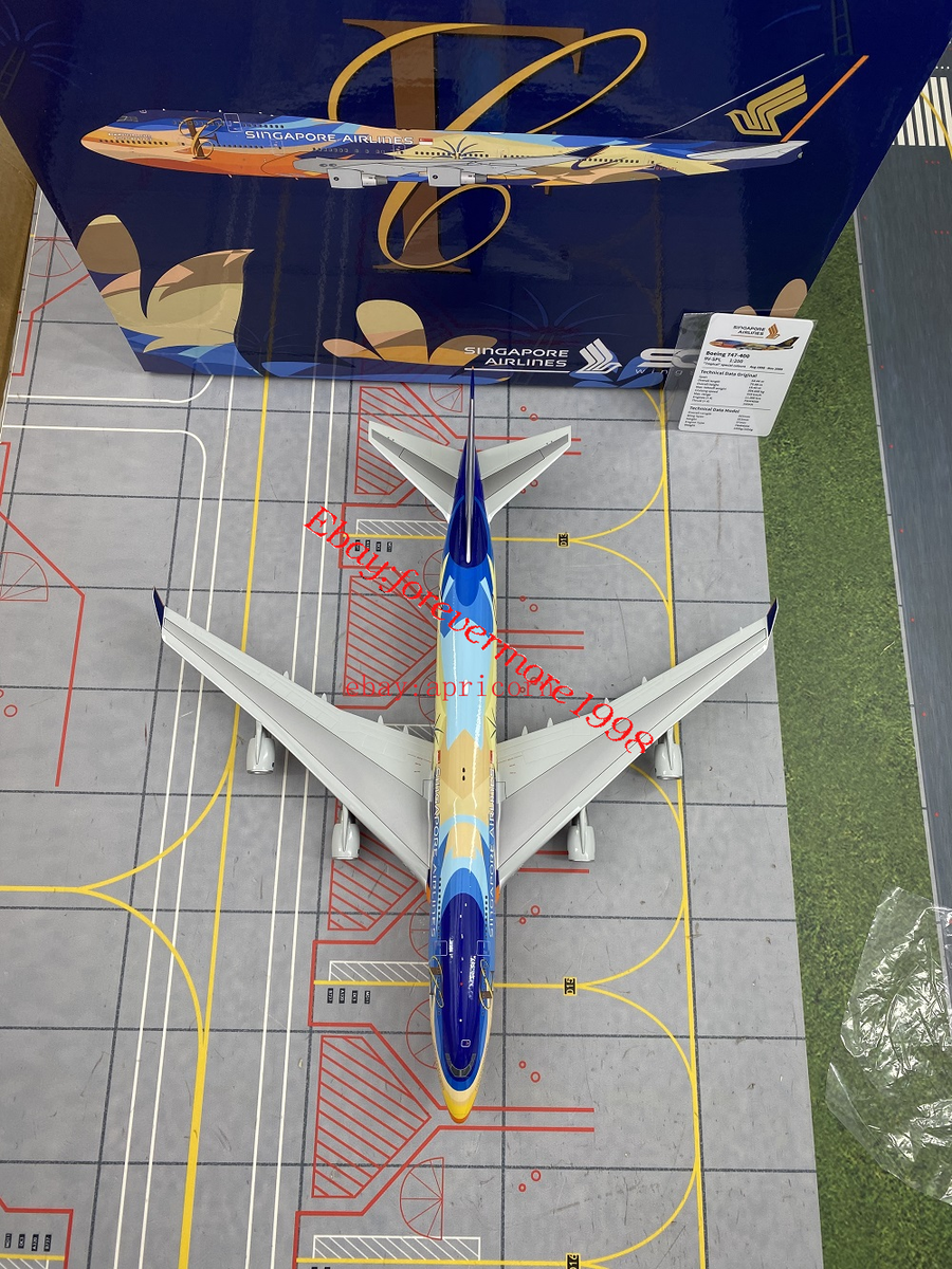 SQ Wings 1/200 Singapore Airlines B747-400 Alloy Aircraft