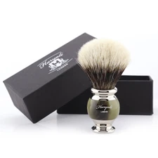 Haryali 10cm Silver Tip Synthetic Hair Shaving Brush For Perfect Shave Brushes