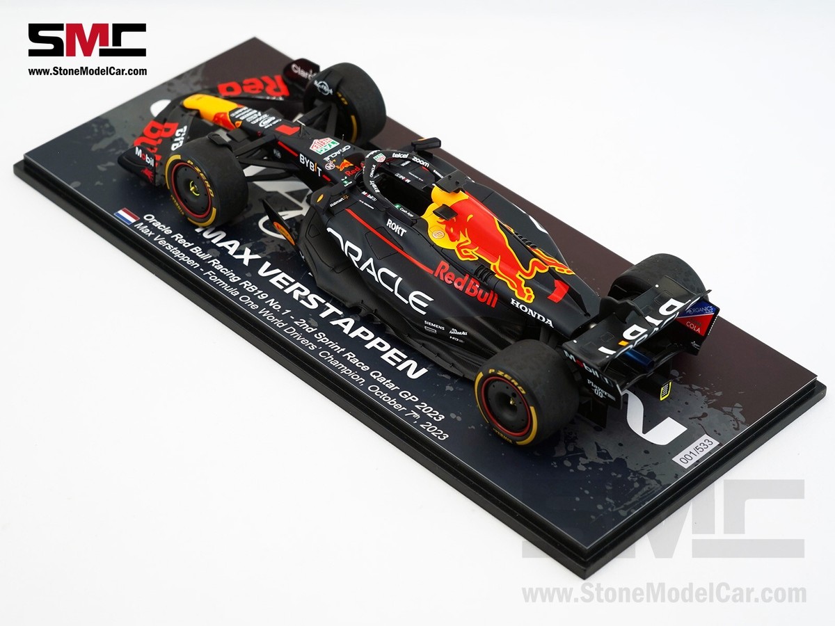 Red Bull F1 RB19 Max Verstappen Qatar GP 2023 World Champion 1:18