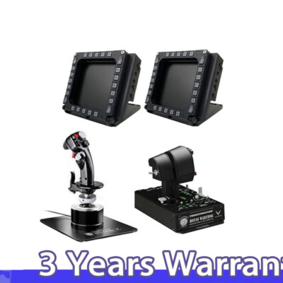 Original MFD COUGAR PACK 2 MFD + F-16 Stick + A10C Throttle for Thrustmaster