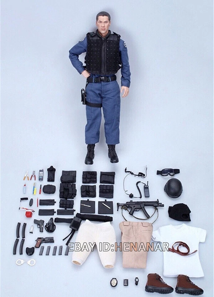 Figura de acción Kenny DID 1/6 MA1003 Police LAPD S.W.A.T años 90 colección juguetes 12 pulgadas Foto 4 de 4