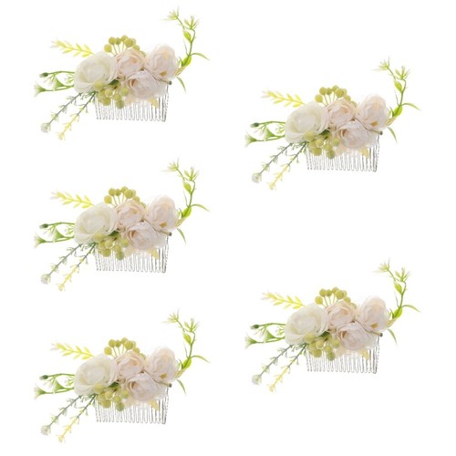 5 Pieces Hair Accessories for Prom Rose Comb Bride Bridal Bridesmaid eBay