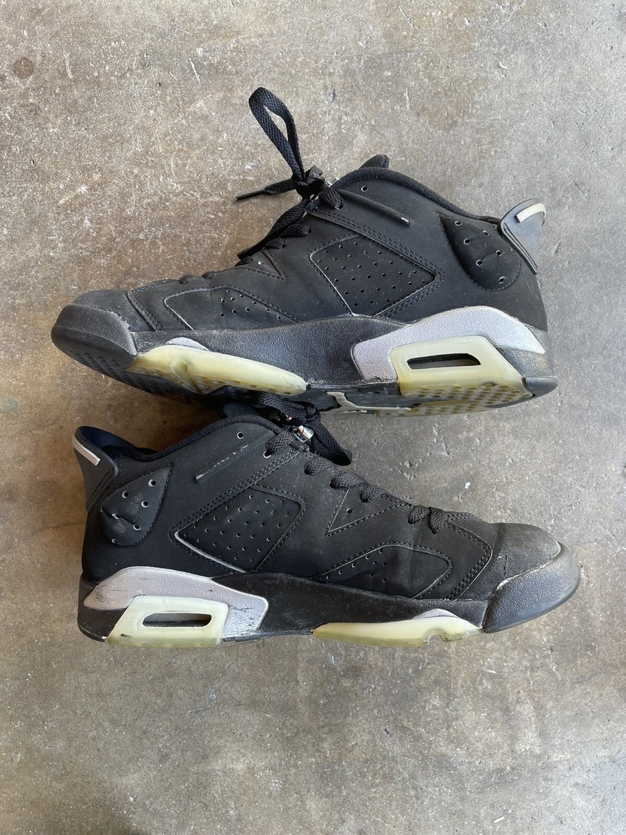 Nike Air Jordan VI Retro Low Chrome Black Silver 2002 New