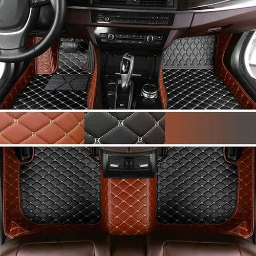 Alfombrillas coche cuero impermeables de lujo para Peugeot 5008, 508 forro automático - Imagen 40 de 44