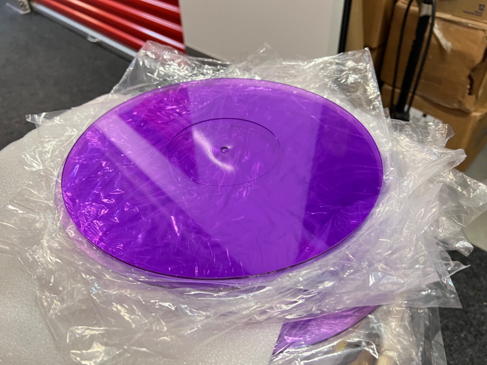 Purple Acrylic Slipmat 12inch Vinyl Record Album LP Turntable Platter