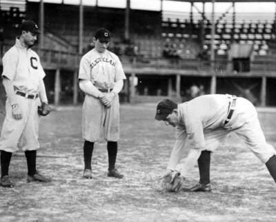 Cleveland Naps (Guardian) Ward McDowell and Prospect Watch Nap Lajoie 1913 Photo