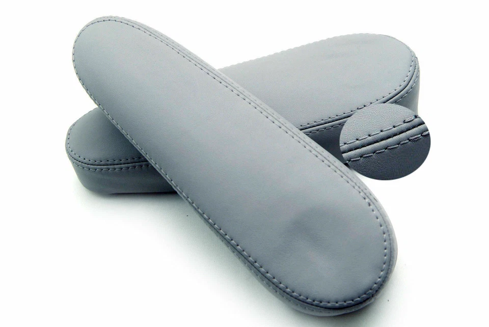 Fundas de reposabrazos de asiento de cuero sintético gris para Chevrolet Uplander 05-09 Foto 3 de 4