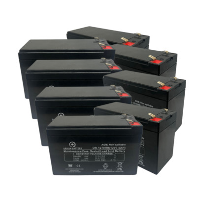 APC RBC12 Battery Kit DL5000RMI5U DL5000RMT5U UPS Replacement - 8x 12V 7AH SLA
