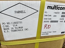 WHOLESALE CASE, 10000pcs, Nylon Insulated Butt Splice Connector, Crimp Terminals