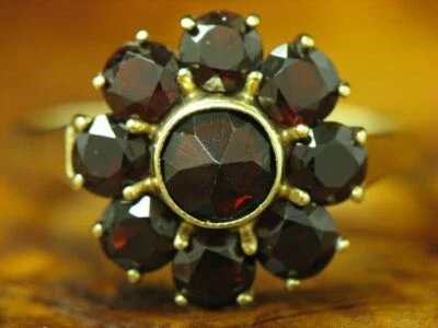 14kt 585 Gelbgold Ring mit 3,46ct Granat Besatz / 4,2g / RG 57 - Bild 1 von 4