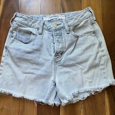 Brandy Melville Distressed Denim Cut Off Shorts, size 26