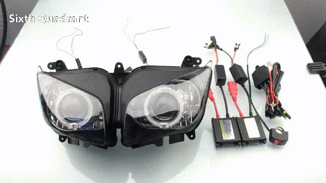 Blue Angel Eyes Hi/Lo BeamAssembled Headlight For YAMAHA FZ1 FZ-1S Fazer 06-15 - Image 2 of 4