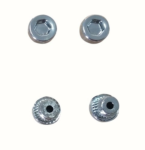 20 x Chrome Silver Plastic Wheel Rivets Nuts Rim Lip Replacement Alloys Studs J3 - Picture 3 of 3