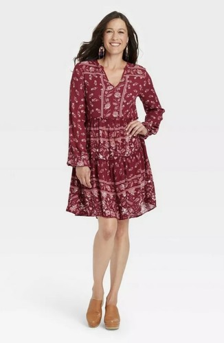 Knox Rose Womens flutter knit tier long 