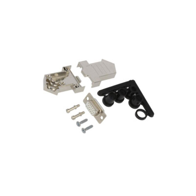 D45NT09-M-HDS15-W-K D-Sub PIN: 15 Stecker weiblich Löten für Leitungen weiss ENC