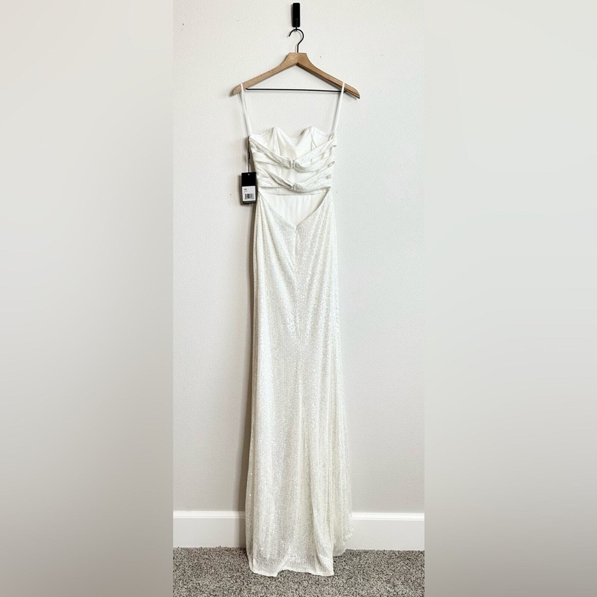 la femme white sequin dress Prom Dress Style #30433