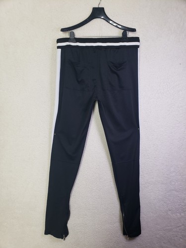 Mnml Boys Pants Extra Large Black Stripe Cotton B Drawstring Zip Ankle Sweatpant - Picture 14 of 22