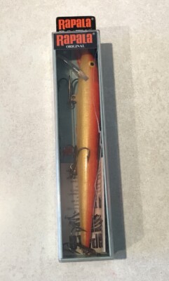 RAPALA 18 GFR Magnum Gold Fluorescent Red Floating Ireland Finland Normark NEW