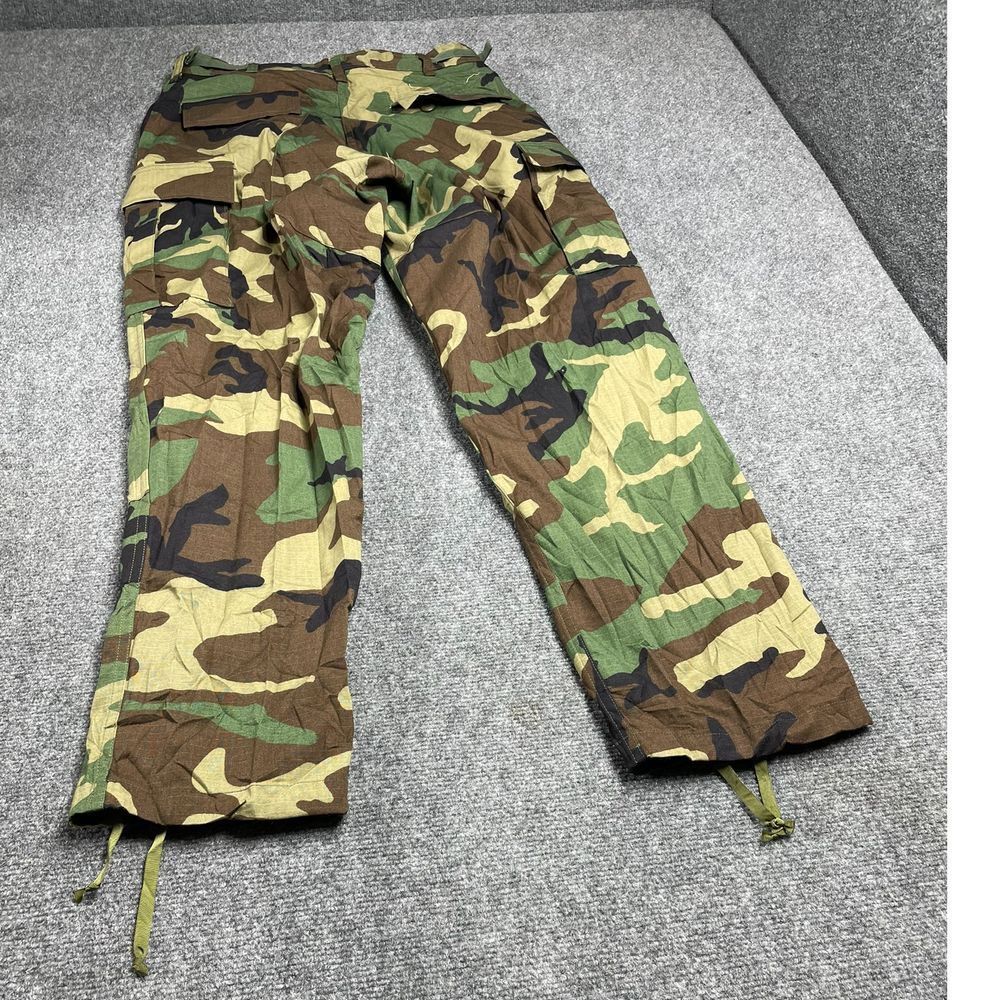 US Army Green Camo Cargo Combat Pants for Men Size M  