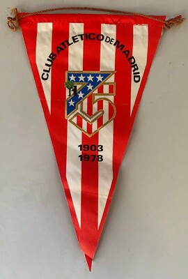 Fanion FC Nantes Atletico Madrid 1978 vintage foot football