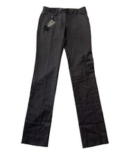 Dolce & Gabbana women's Wool Dress Pants - size 4 US / 40 It - Black pin stripe