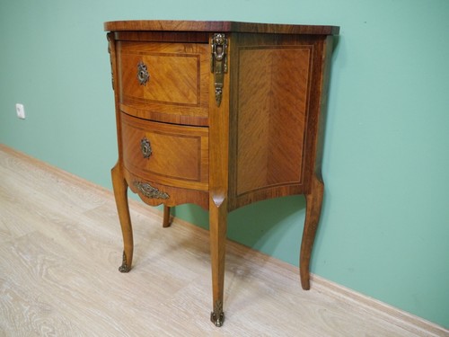 Biedermeier Kommode Rosenholz, Palisander mit Bronze Beschlägen um 1900 - Bild 15 von 17