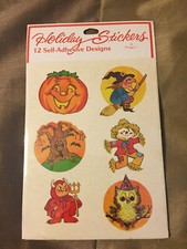 VINTAGE HALLOWEEN SANGAMON STICKERS 12 DESIGN...