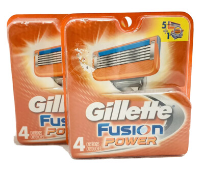 Gillette Fusion Power Cartridges 8 TOTAL CARTRIDGES 