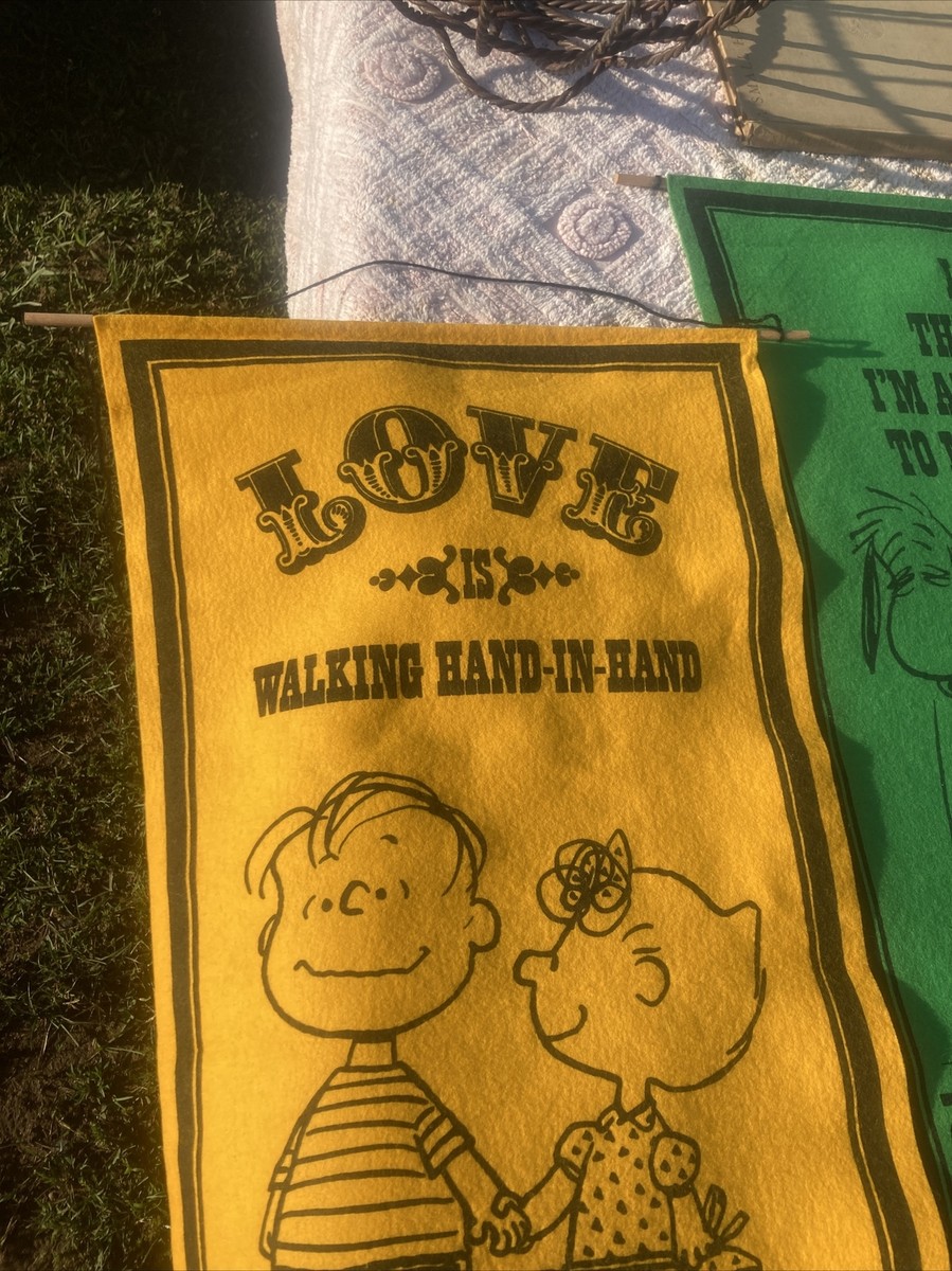 60s Vintage peanuts banner 【SNOOPY】 Vintage Peanuts Banner Pennants 1960s Charlie Brown and
