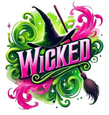 Wicked Sticker, Movie Musical sticker water resistant die cut, Glinda, Elphaba