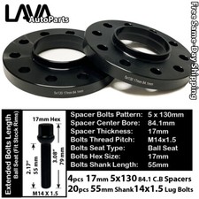 4pc 17mm Thick 5x130 84.1mm C.b Wheel Spacer14x1.5 Bolt Fit Mercedes G Class 4pc 17mm Thick 5x130 84.1mm C.b Wheel Spacer14x1.5 Bolt Fit Mercedes G Class