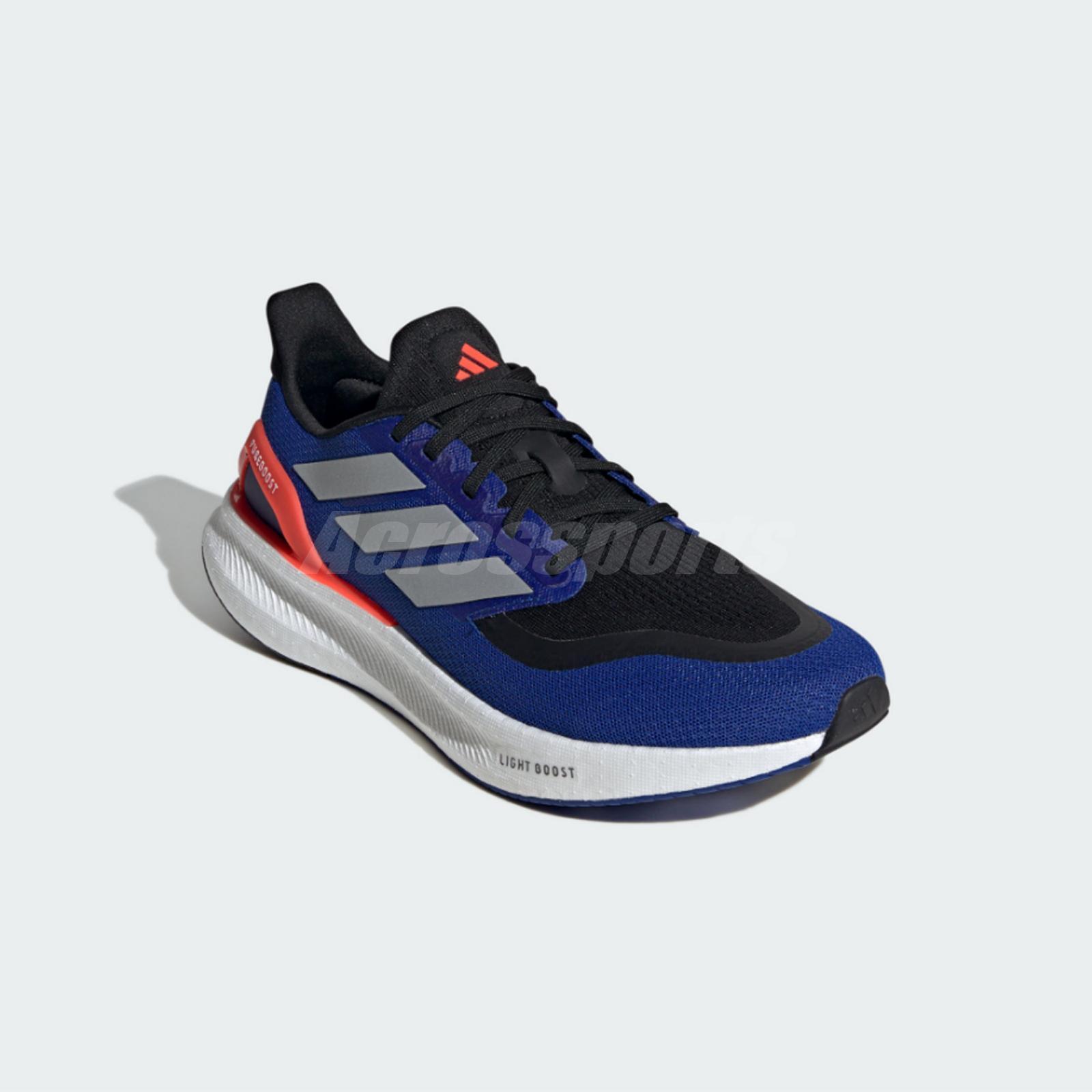 adidas Pureboost 5 Royal Blue Silver Metallic Solar Red Men Road Running IF9197