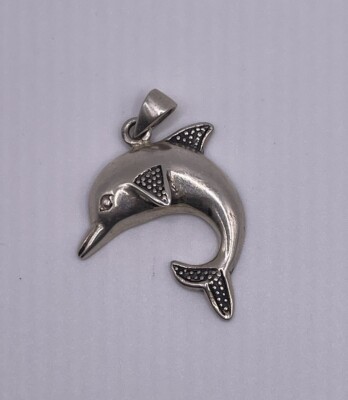 Sterling Silber Delfin Anhänger, 5,1 Gramm