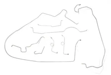 Complete Brake Line Set - Fits 72 Chrysler Imperial - 8 3/4" Rear - Stainless