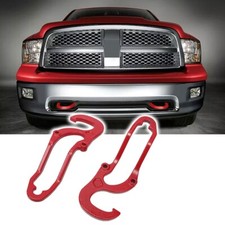Heavy Duty Front Bumper Tow Hooks Compatible With Dodge Ram 1500 2011-2019
