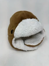 Carhartt Toddler Baby Bubba Hat Sherpa Lined Trapper Cap Carhartt Brown Logo