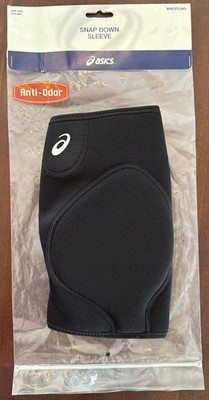 ASICS Wrestling Snap Down Sleeve Knee Pad Size Small Black New
