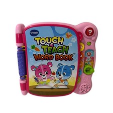 VTech Touch  Teach Word Book Pink Toddler Educational Interactive Toy Working