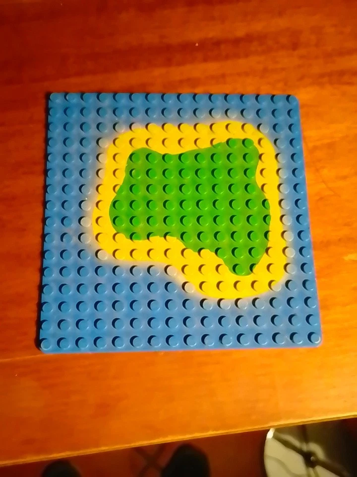 Lego - 2x Bases Plaques Island Ocean 3811 Blue/Bleu - Photo 2/2