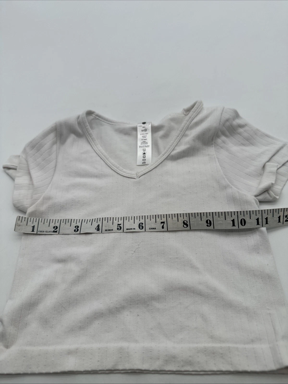 yogalicious solid v-neck shirt