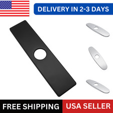 Chrome 10" Kitchen/Bathroom Sink Faucet Hole Cover Deck Plate Cover Plate 1-2PCS