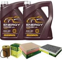 Mann Inspektionspaket 10L Mannol Energy 5W-30 FüR Chrysler 300 C Touring 3.0 CRD