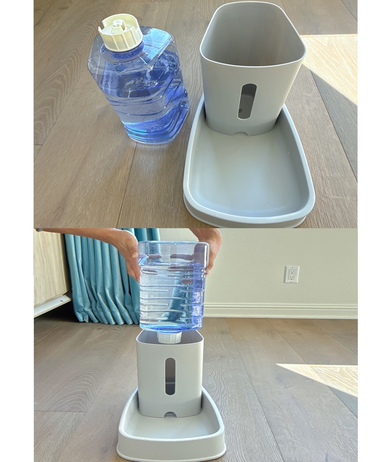 Automatic Dog Cat Feeder and  Water Dispenser Dog Cat Food Bowl and Water Bowl